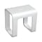 Kingston Brass Shower Seats 16.94 L, Solid Surface White Stone, Matte White KBSSA171416 - alternate 1